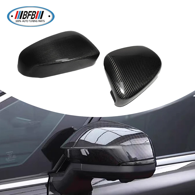 For Toyota Alphard Carbon Fiber Rearview Mirror Housing Reverse Mirror Cover Auto Performance Parts