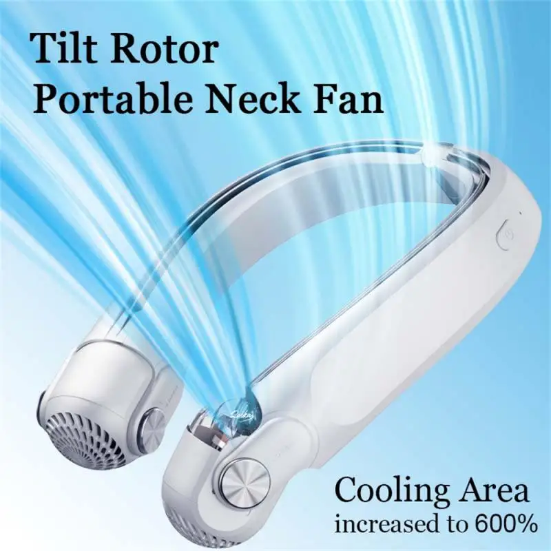 

Portable Strong Wind Neck Fan TYPE-C Outdoor Small Charging Learless Neck Hanging Small Fan Neck Hanging Fan New Turbo