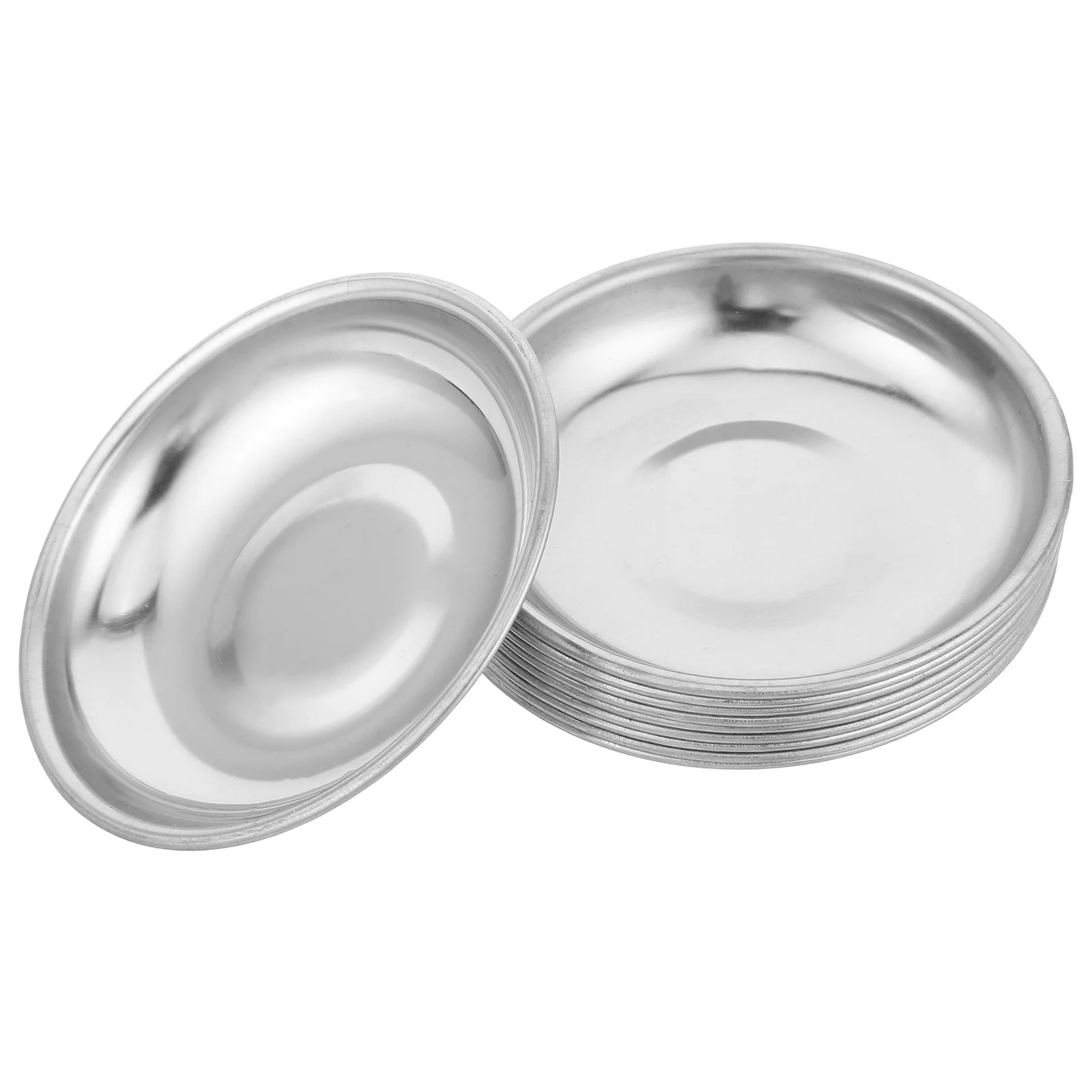 

10Pcs Stainless Steel Smoke Pellet Tray Flat Holder 8Cm for Photo Shoot Filmmaking Studio Event Visual Effects Plate