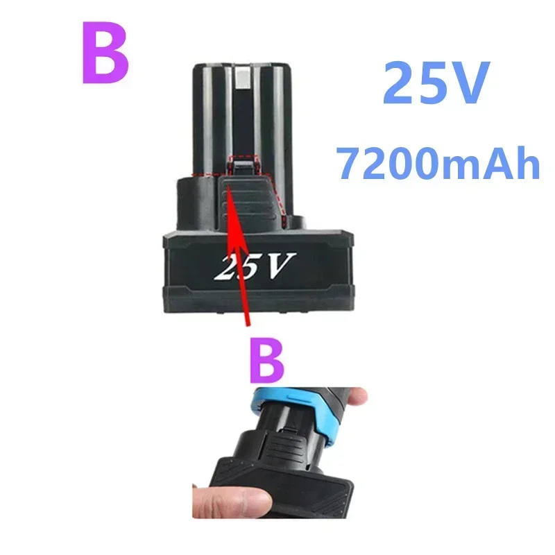 25V 21V 16.8V 12V 18650 Lithium Li-ion Battery For Cordless Screwdriver Electric Drill Battery Power Tools Charger Battery 3.7V