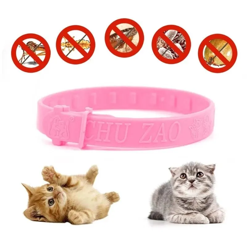 Cat Mite Elimination Collar Flea Removal Grooming Tools Pet Adjustable Neck Belt