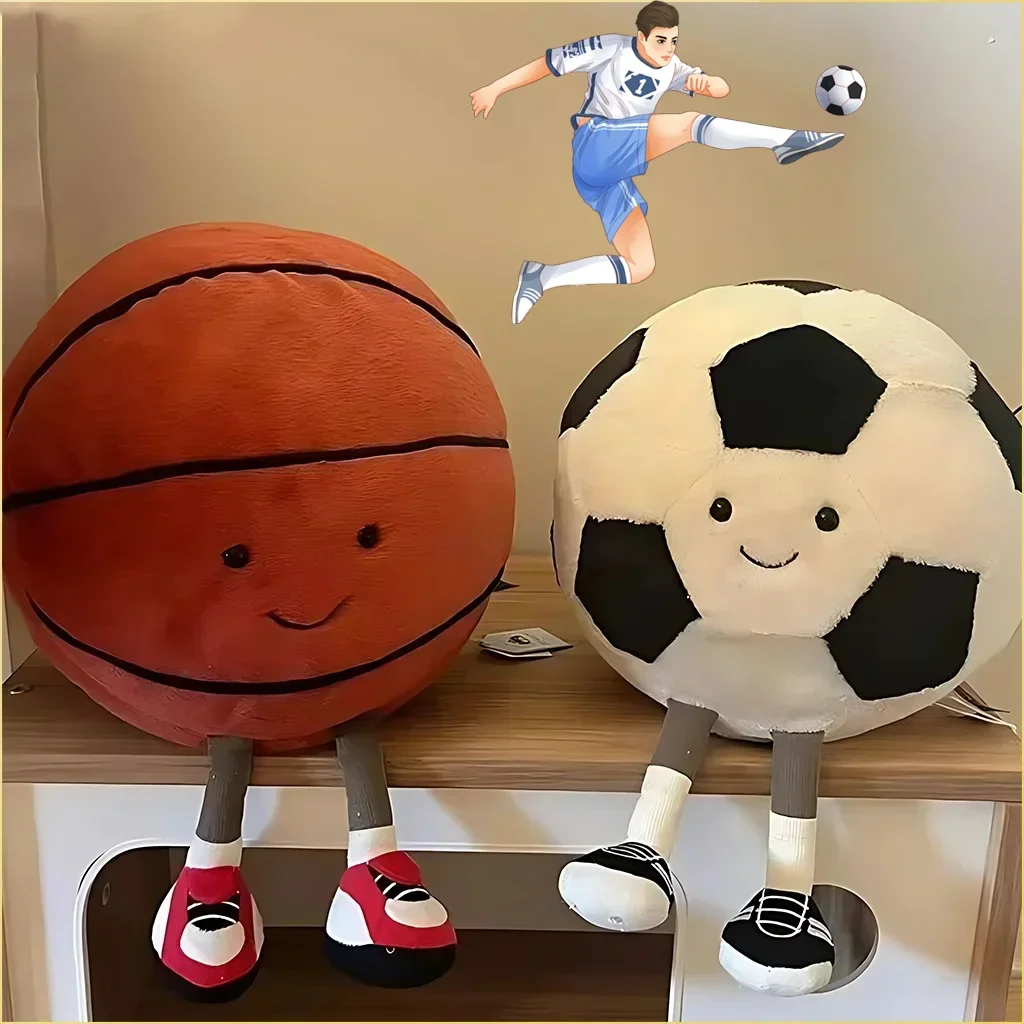 Football Plush Doll Funny Cute Plush Doll Toys Plush toy sports pillow Cushion Children\'s Gift Football Cup Doll Sports Ball Toy