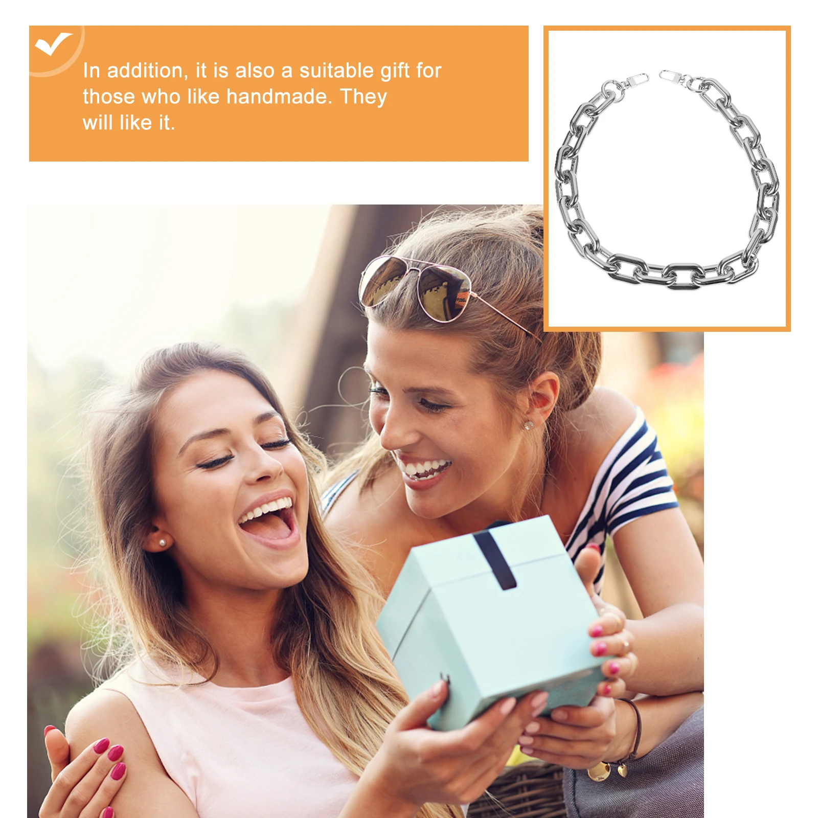 Bolsa de acrílico alça de corrente ouro prata luxo substituição bolsa de ombro fivela de corrente diy para bolsa crossbody carteira