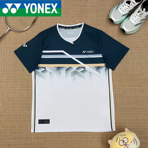 요넥스 배드민턴 테니스 통기성 땀 흡수 속건성 정장 경쟁 정장 스포츠 티셔츠 반팔상의 Best5