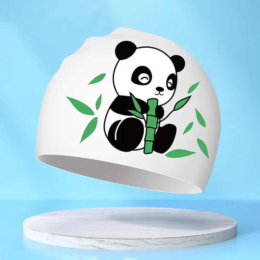 

Lightweight Waterproof Children Swimming Cap Silicone Cartoon Swimming Hat Protect Ears Animal Bathing Hats Cap Swiming Pool