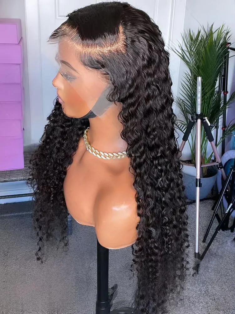 

Water Wave Wig Pre-Cut Lace Wig High Density Pre-Plucked Natural Wave 13x6 Frontal Wig Hd Lace Curly Human Hair Wigs For Women