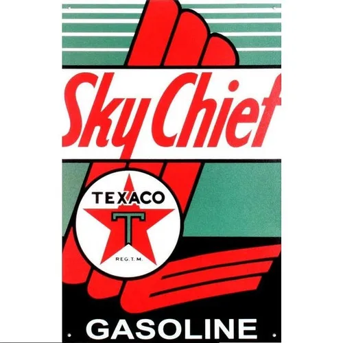 Texaco Sky Chief Metal Tin Sign Retro Man Cave Bar Pub 40.5 x 31.5 Genuine USA --Tin Sign