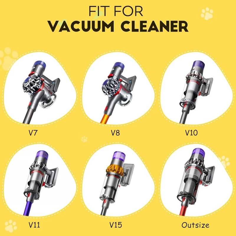 Groom Tool Attachments Brush + Dusting Brush + Flexible Extension Hose For Dyson V7 V8 V10 V11 V15 Vacuum Cleaner Brush