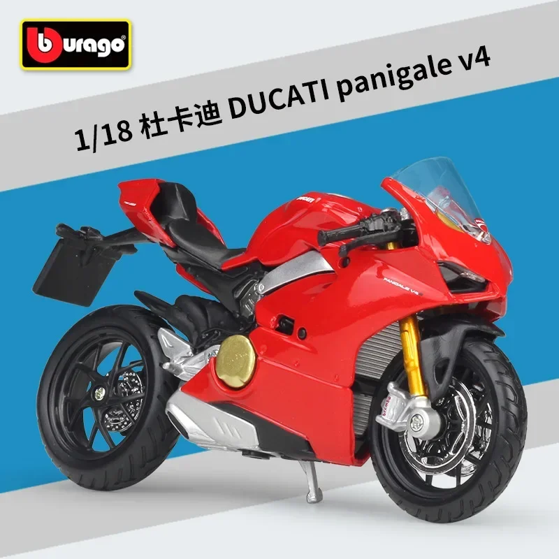 

Bburago 1:18 Ducati Panigale V4 Simulation Alloy Motorcycle Model toy Car Gift Collection B627