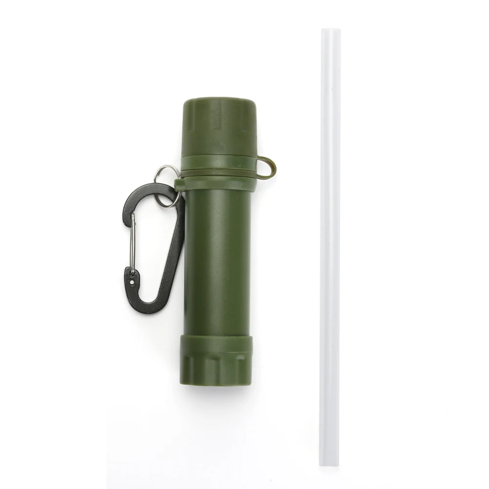 

Outdoor Personal Drinking Water Filtering Tools Survival Water Filter with Straw