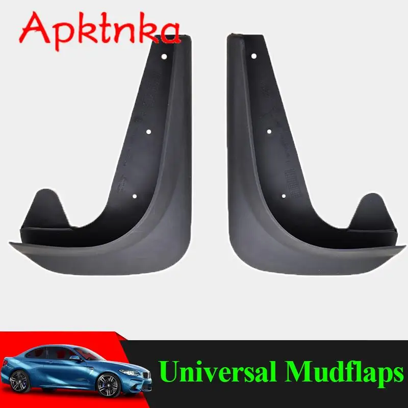 APKTNKA Set Universal Mudflaps Mud Flaps Flap Splash Guards Mudguards Car Auto Van SUV Trucks Sedan Wheel Fender Front Rear