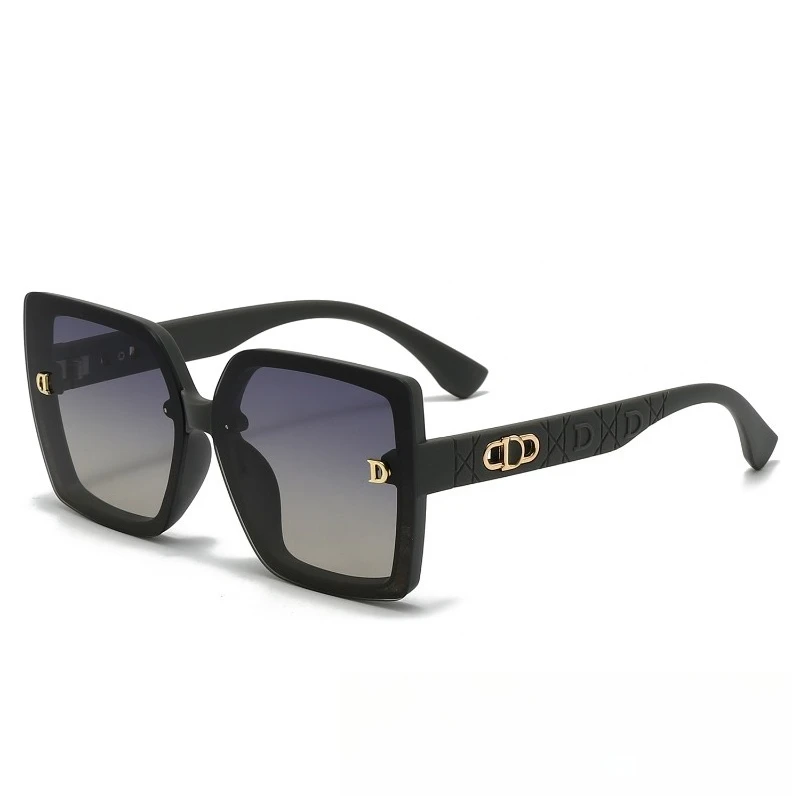 

​​2025 D Lettering Oversized Square Sunglasses Polarized UV400 Anti-Glare, Luxury Chic Driving & Street Unisex Fashion​​