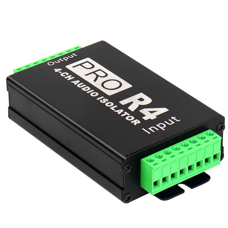 DYJ-zp4CH Audio Isolator Audio Noise Reduction Filter Current Silencer Ground Loop Audio Isolator for Car Audio