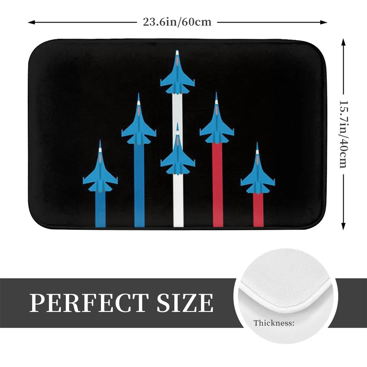 Three Colour Military Aircrafts Design Doormat Non-slip Bathroom Floor Mats Home Entrance Rug Kitchen Living Room Carpet Footpad