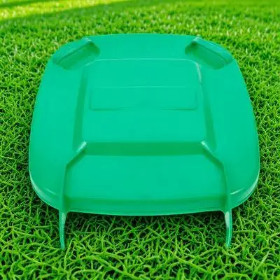 Plastic Outdoor Trash Can Lid Replacement Square Large Capacity Garbage Bin Cover Accessory Waste Bin Lid Protector
