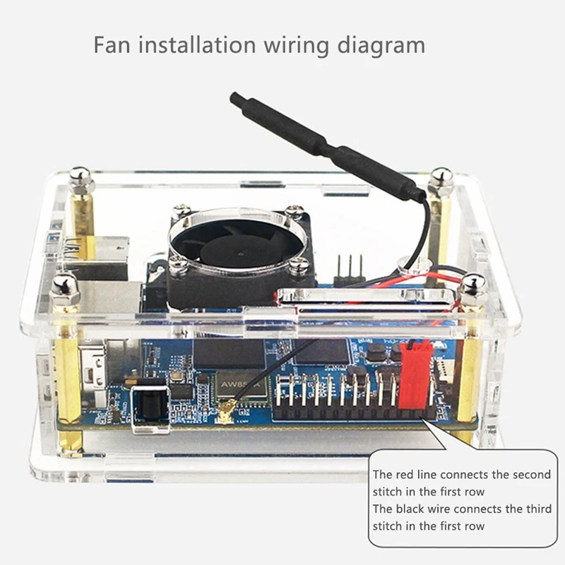 For Orange Pi 3 LTS Case Transparent Acrylic Shell Box Protect Enclosure For Orange Pi 3 LTS