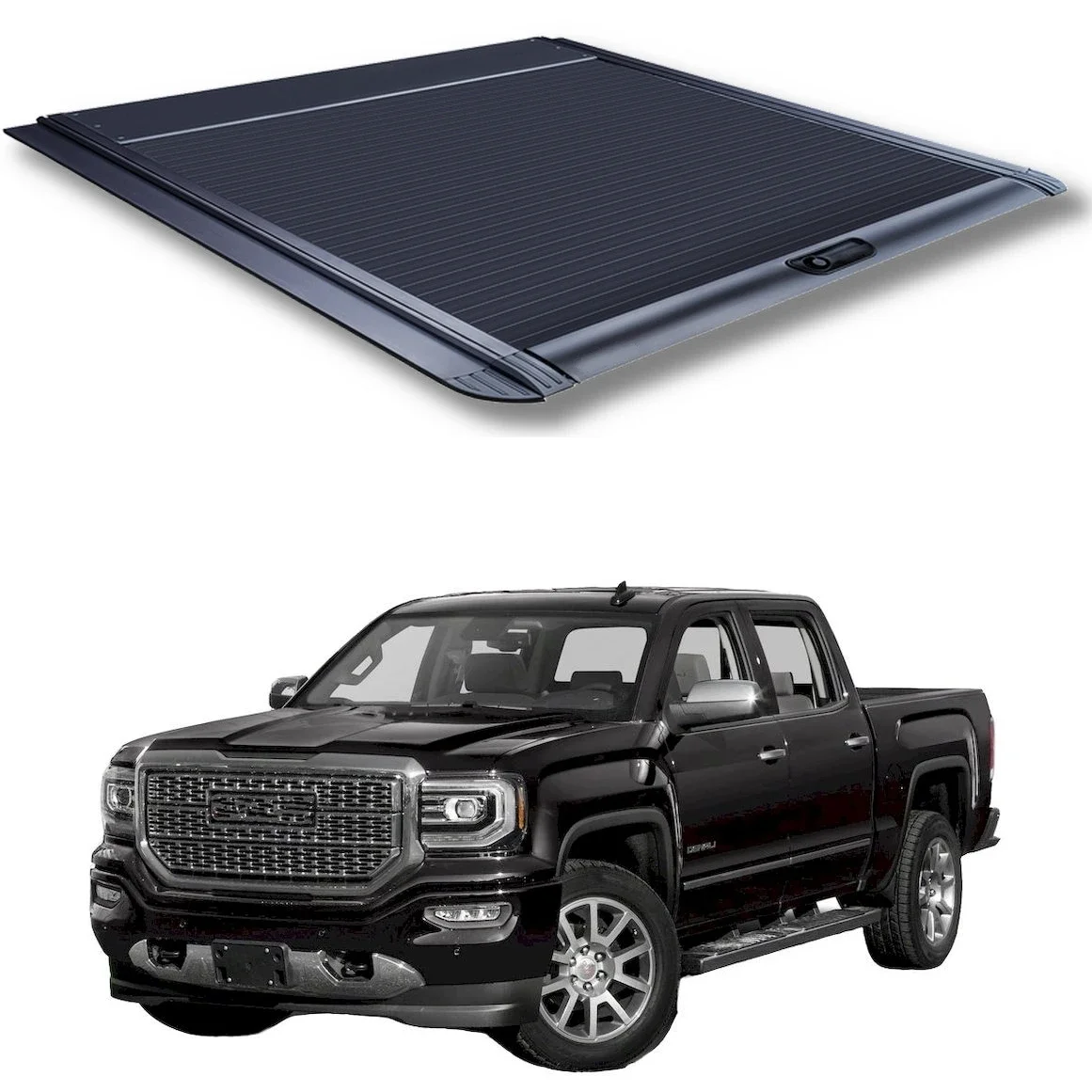 Pickup Truck Bed Cover Hard Manual Tonneau  For GMC sierra 1500