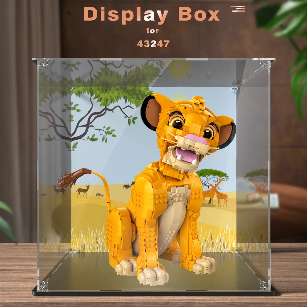 Display box for lego 43247 display case for Simba building block dustproof clear showcase toy bricks storage box