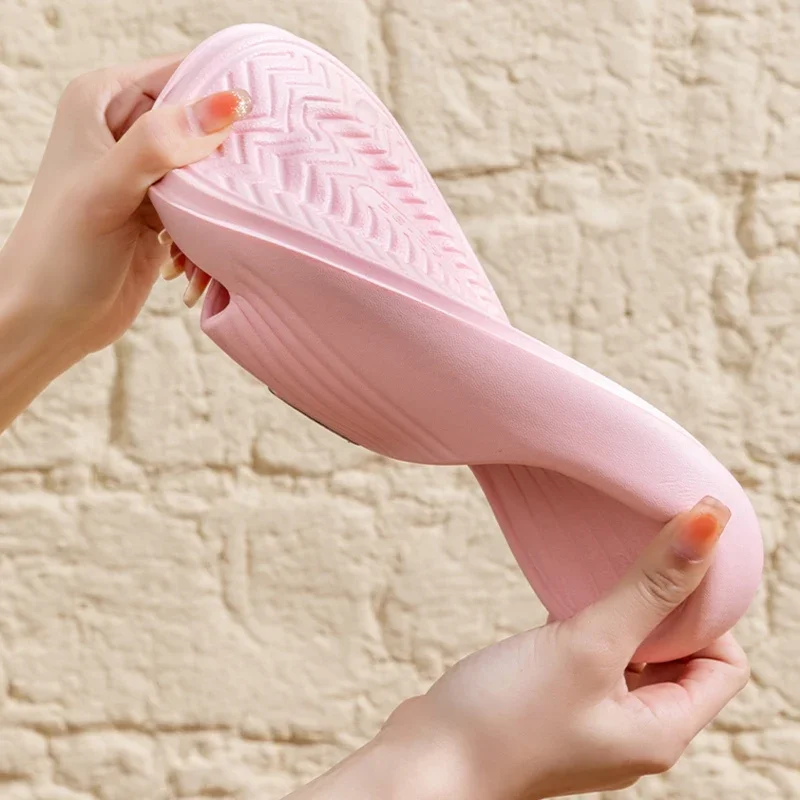 Super Comfortable Cloud Slippers for Women Summer 2026 Non Slip Bathroom Shower Slippers Couple Plus Size 45 Bedroom EVA Slides image 3