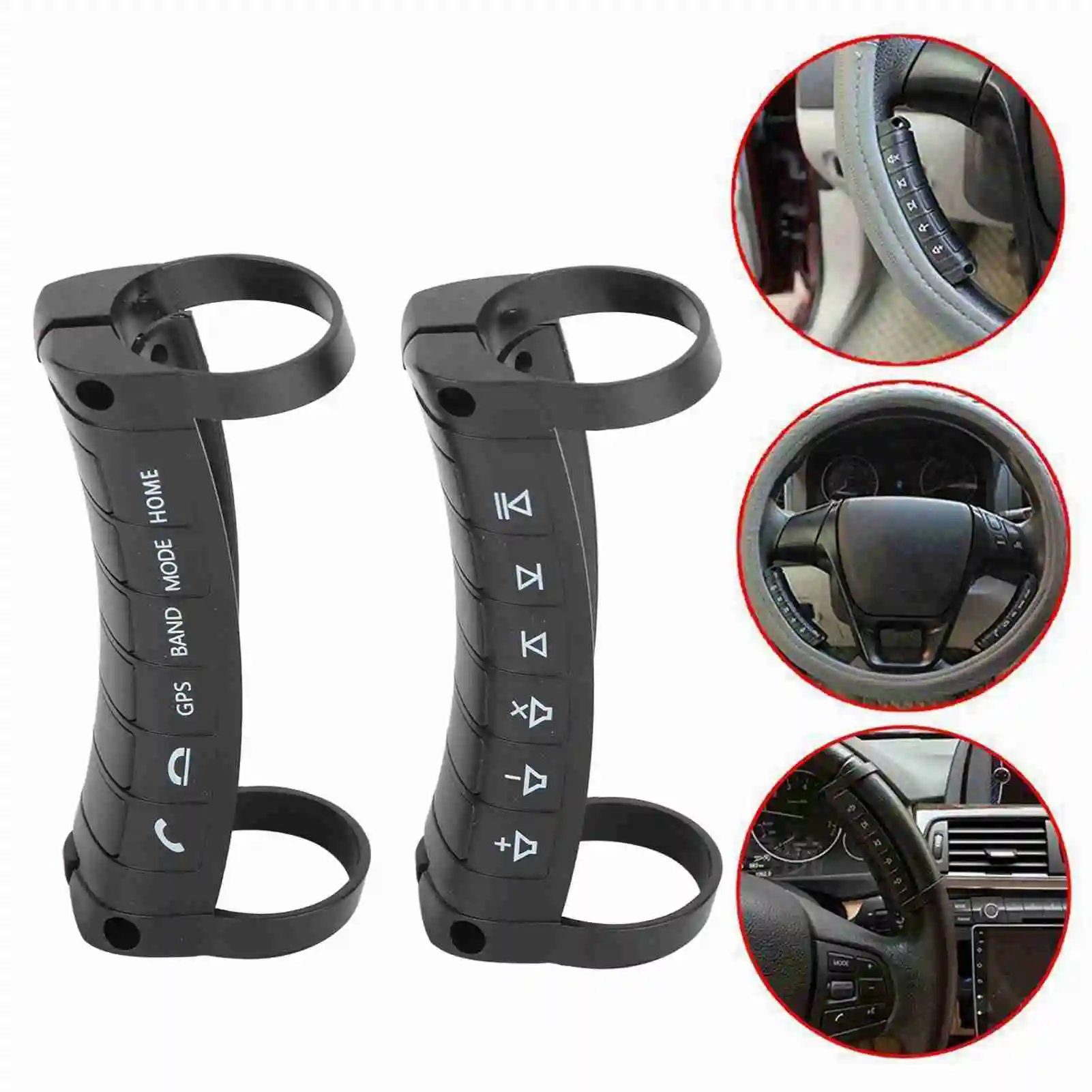 عجلة توجيه سيارة عالمية للتحكم عن بعد أزرار الملاحة DVD اللاسلكية أزرار التوجيه اللاسلكية