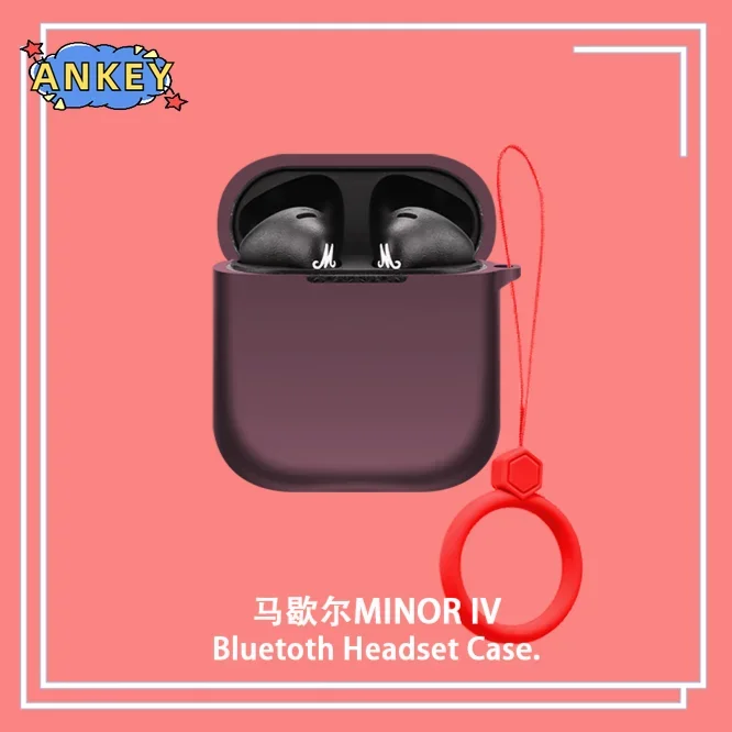 for Marshall Minor IV III Case Earphone Protective Cover Minor4 Anti-fall Soft Silicone Wireless Bluetooth Earbuds Carrying