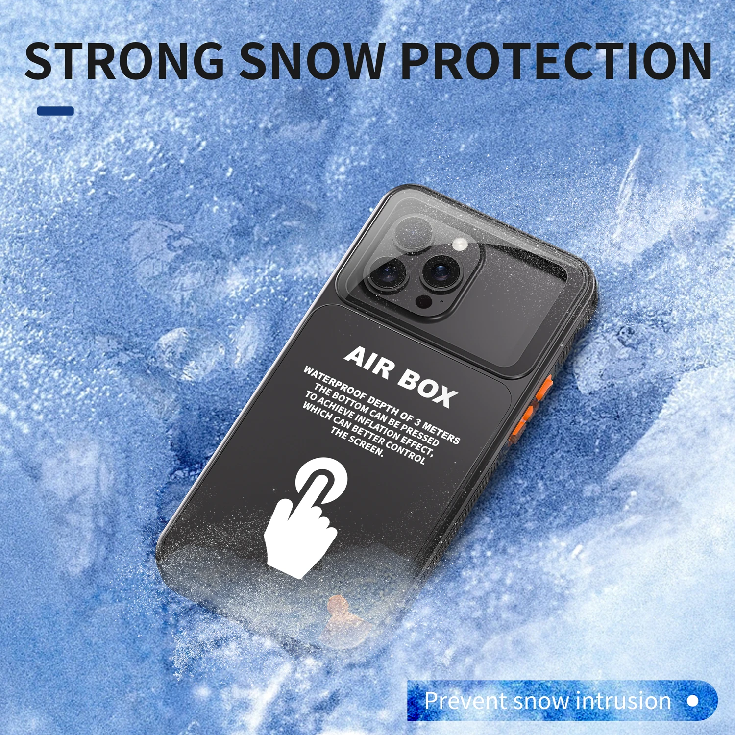 Wodoodporne etui na telefon Air Box do iPhone'a 16 Pro Max 15 14 13 12 Podwodne, pyłoszczelne etui do pływania i nurkowania — zdjęcie produktu 2