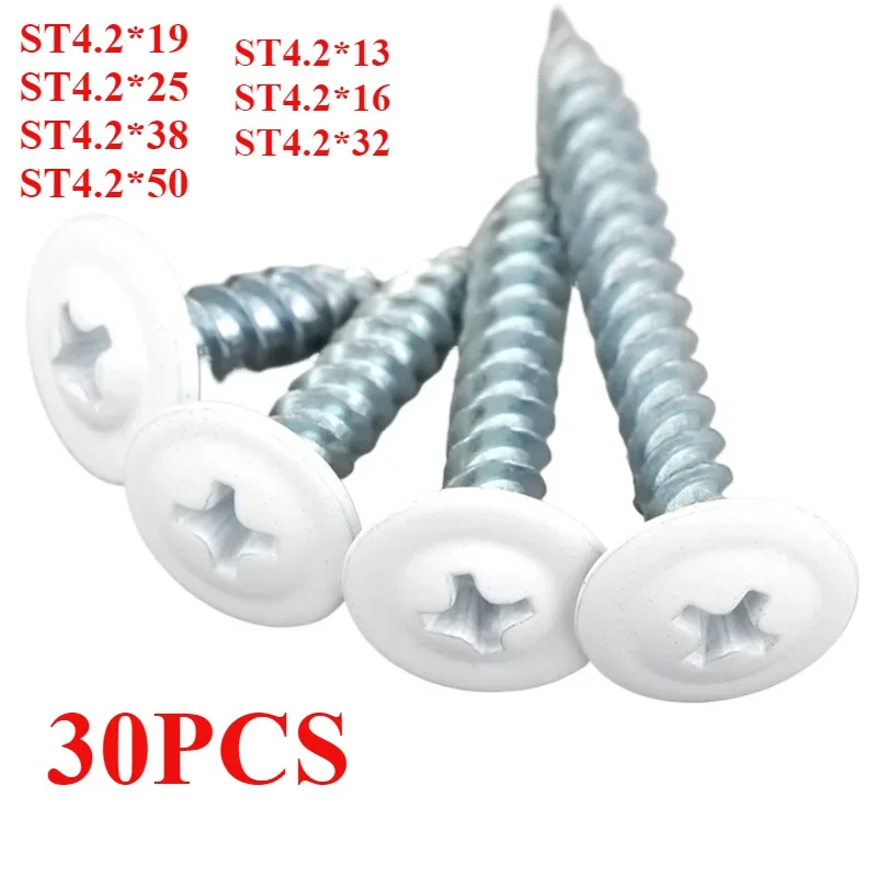 

Phillips Pan Head Wood Cross Recessed Truss Self-tapping Screw Wood White Sheet Metal Thread Round Fast Scre Pan for The Wall