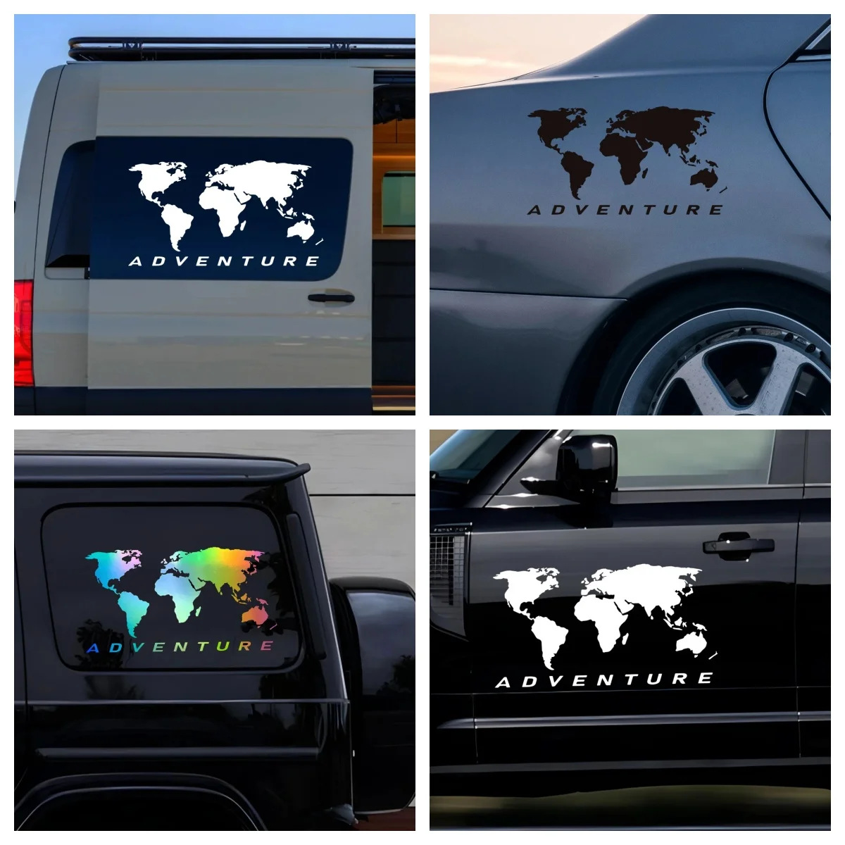 

World Map Universal Auto Sticker Art Auto Motorcycle Trucks Racing SUV Bumper Laptop Suitcase Vinyl Decal PVC Wholesale