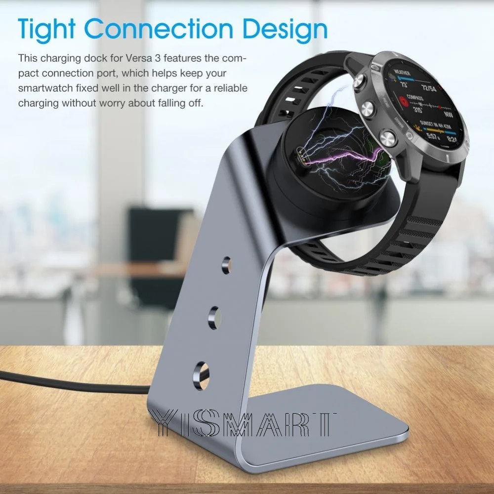 Dock Station for Garmin Forerunner 965 745 265 Stand Charger for Fenix 7 6 5 Instinct Venu Charging Cable Vivoactive 5 4 3