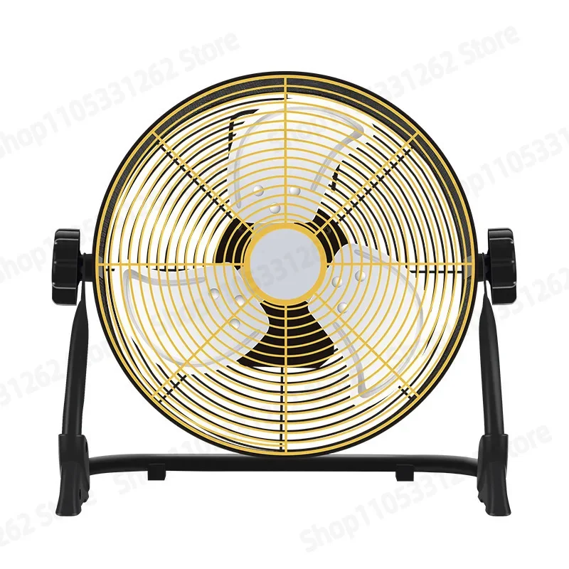 Rechargeable Portable Camping Fan 12 Inch Outdoor Floor Fan with Strong Airflow for Fishing Travel Tent