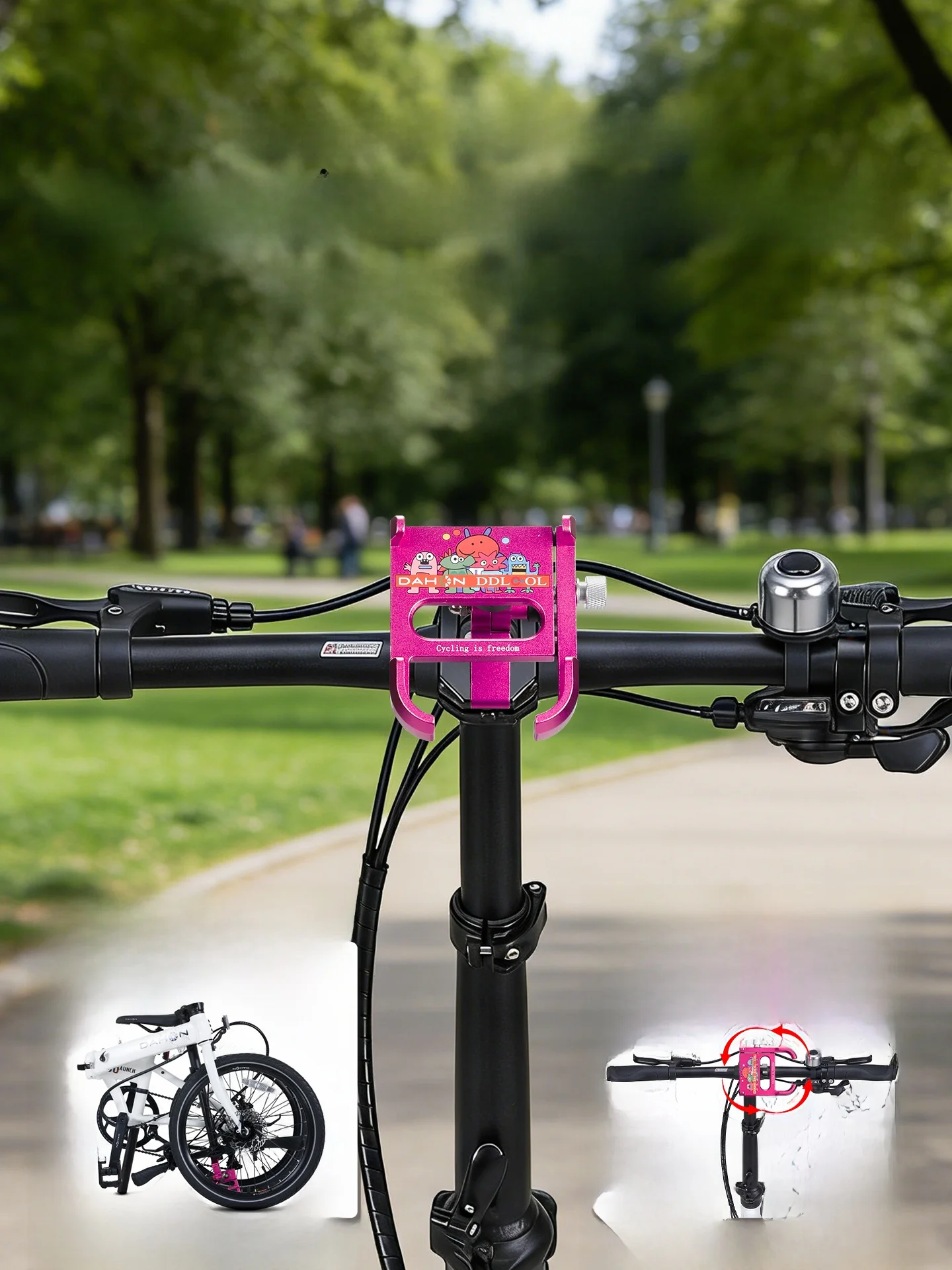 dahon-d8-foldable-bike-special-mobile-phone-holder-shock-absorption-navigation-frame-cycling-accessories-bike-mount