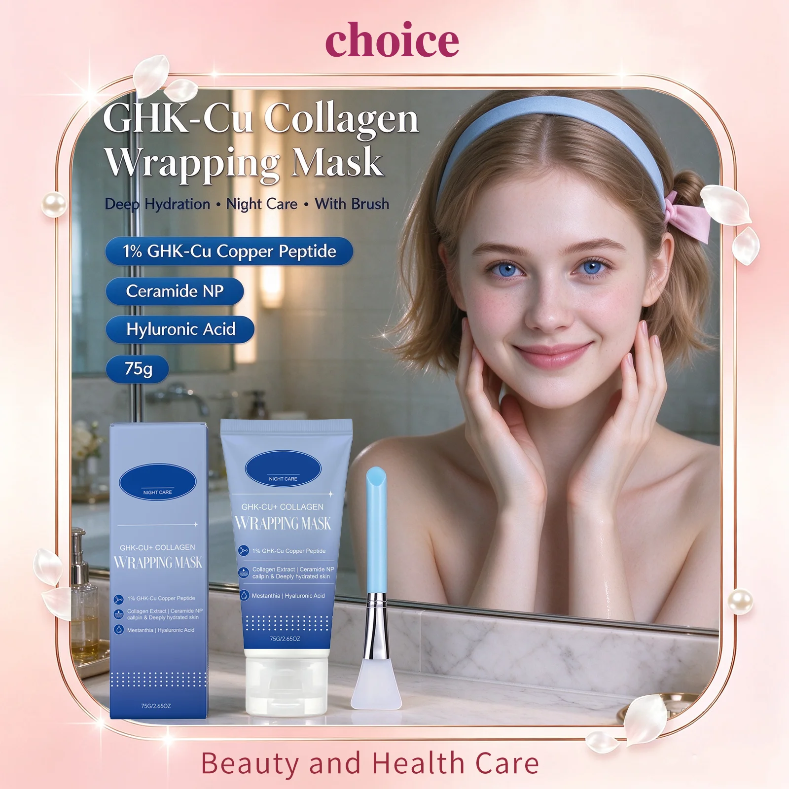 Collagen Peel Off Facial Mask Skin Friendly Quick Film Forming Clean Refreshing Non Tight Easy To Peel Face Skin Hydrating Mask