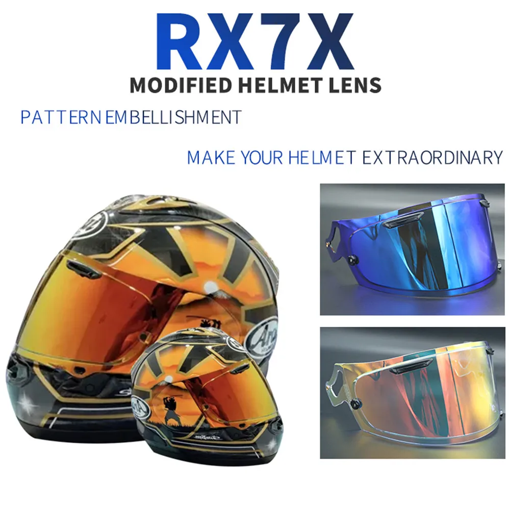 

Helmet Lens Visor Helmet Motorcycle Full Face Helmet Shied Lens Glasses for RX-7X RX7X CORSAIR-X RX-7V VAS-V