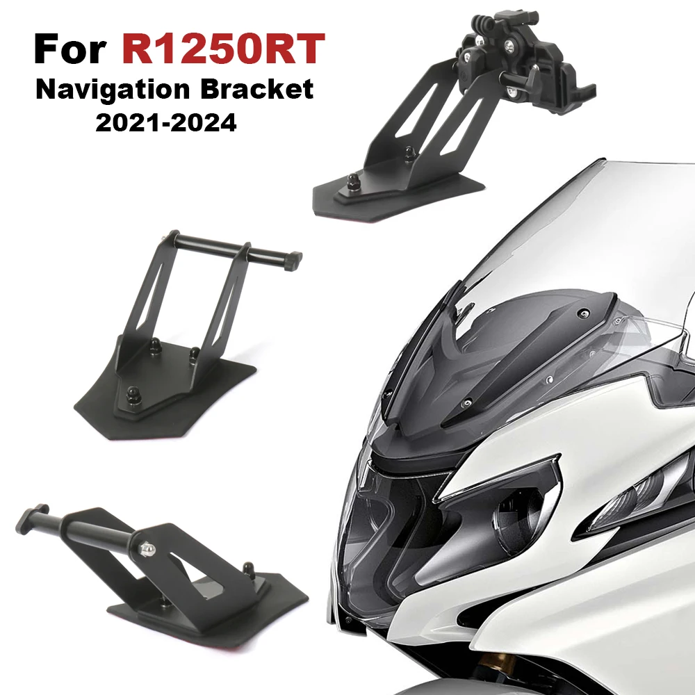 

﻿ Новый мотоциклетный GPS-держатель для телефона, подставка для навигационной пластины, кронштейн, адаптер для устройства 12 мм для BMW R 1250 RT R1250RT 2021-2024