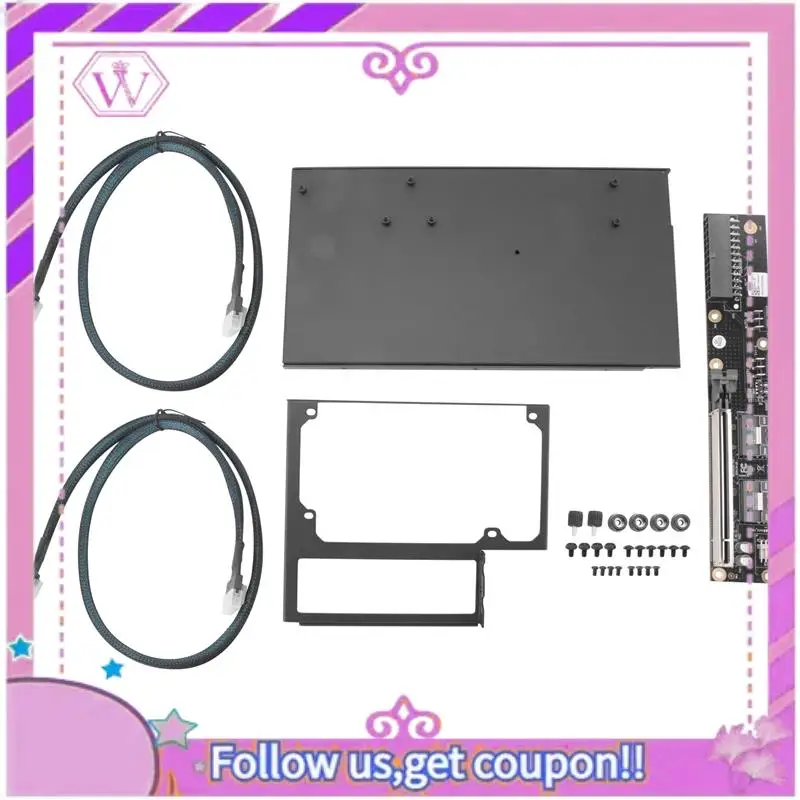 ABSL-Oculink/Slimsas Graphics Dock W/Bracket External Graphics Card GDS1-SFX Power Supply PCIE4.0 X16 Graphics Dock Bracket