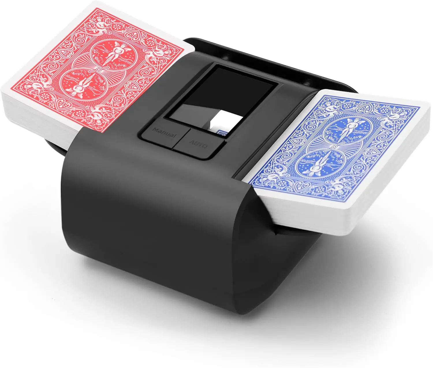 

Автоматический шаффлер для карт с зарядкой через USB-C, бесшумный, быстрый, портативный, для покера, блэкджека, UNO и домашних игр