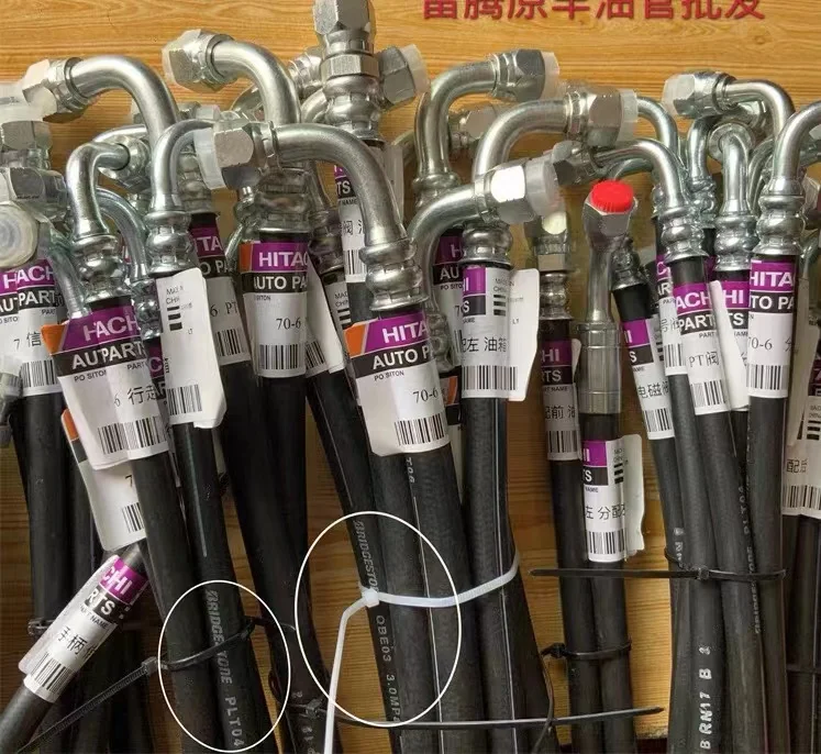 Bagger-Hydraulikschlauch (stahldraht verstärkt) und Armaturen – hochdruckbeständiges, ölbeständiges Gummi, für die Baustelle