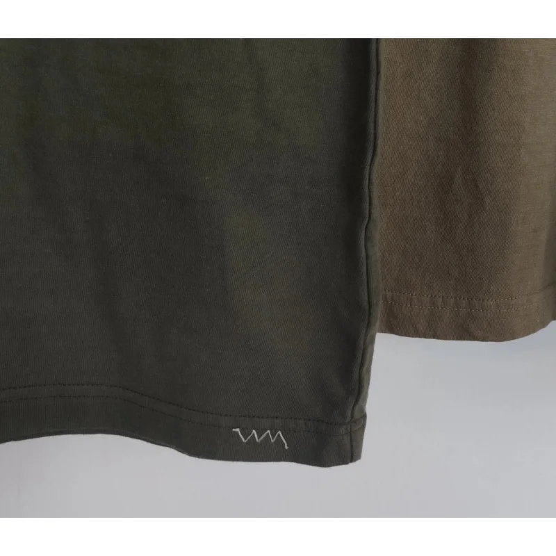 VISVIM FIL 22SS SUBLIG JUMBO earth color base combed cotton pocket round neck short-sleeved T-shirt