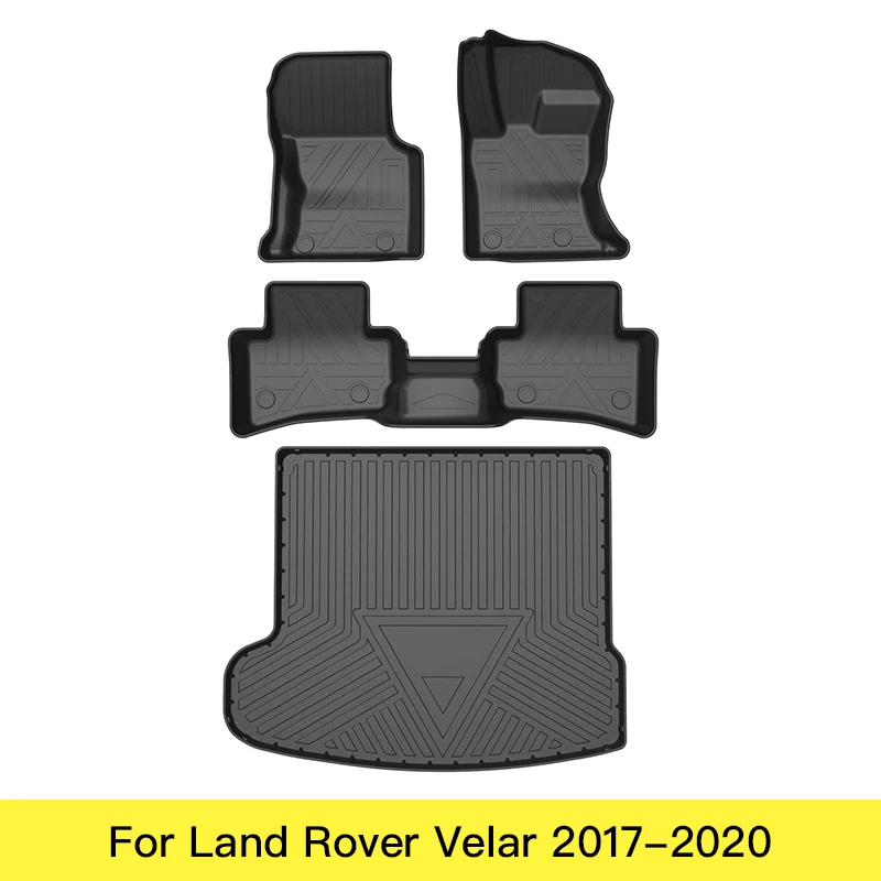 Custom Fit Car Interior Accessories TPE Floor Mat for 5 Seat Land Rover Range Rover Evoque Sport Trunk Cargo Mat Left Hand Drive