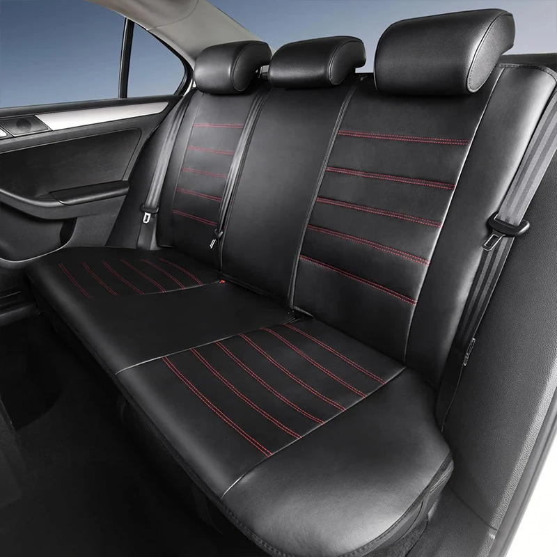 Ganzjahres-Universal-PU-Leder-Autositzbezug, vollständig umschließender Sitzschutz, wasserdicht, passend für Limousinen, SUVs, Pick-ups und LKWs – Detail 10