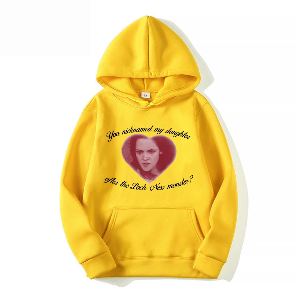 Twilight Hoodie Twilight Saga Y2k Style Bella Graphic Pullover Edward Jacob Hooded Sweatshirts Twilight Kawaii Hoodies Fans Gift