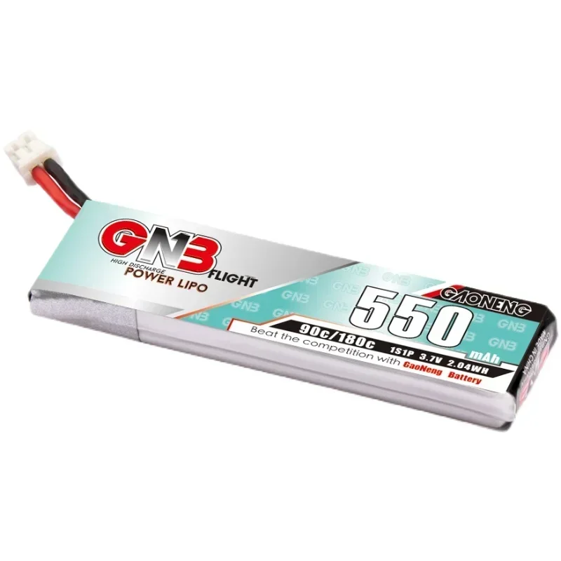 5PCS Gaoneng GNB 1S 550mAh 3.7V 90C/180C LiPo Battery PH2.0 Plug For TINY8X Blade Inductrix FPV+ QX2 120S Beta75S Beta FPV Drone