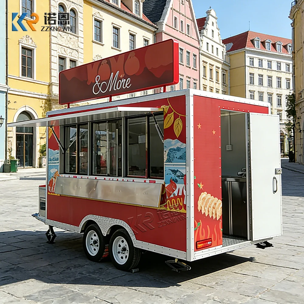 

Concession Food Trailer Mobile Kitchen Catering Truck BBQ Food Trailer Fully Equipped Mobile Restaurant Bar Kiosk
