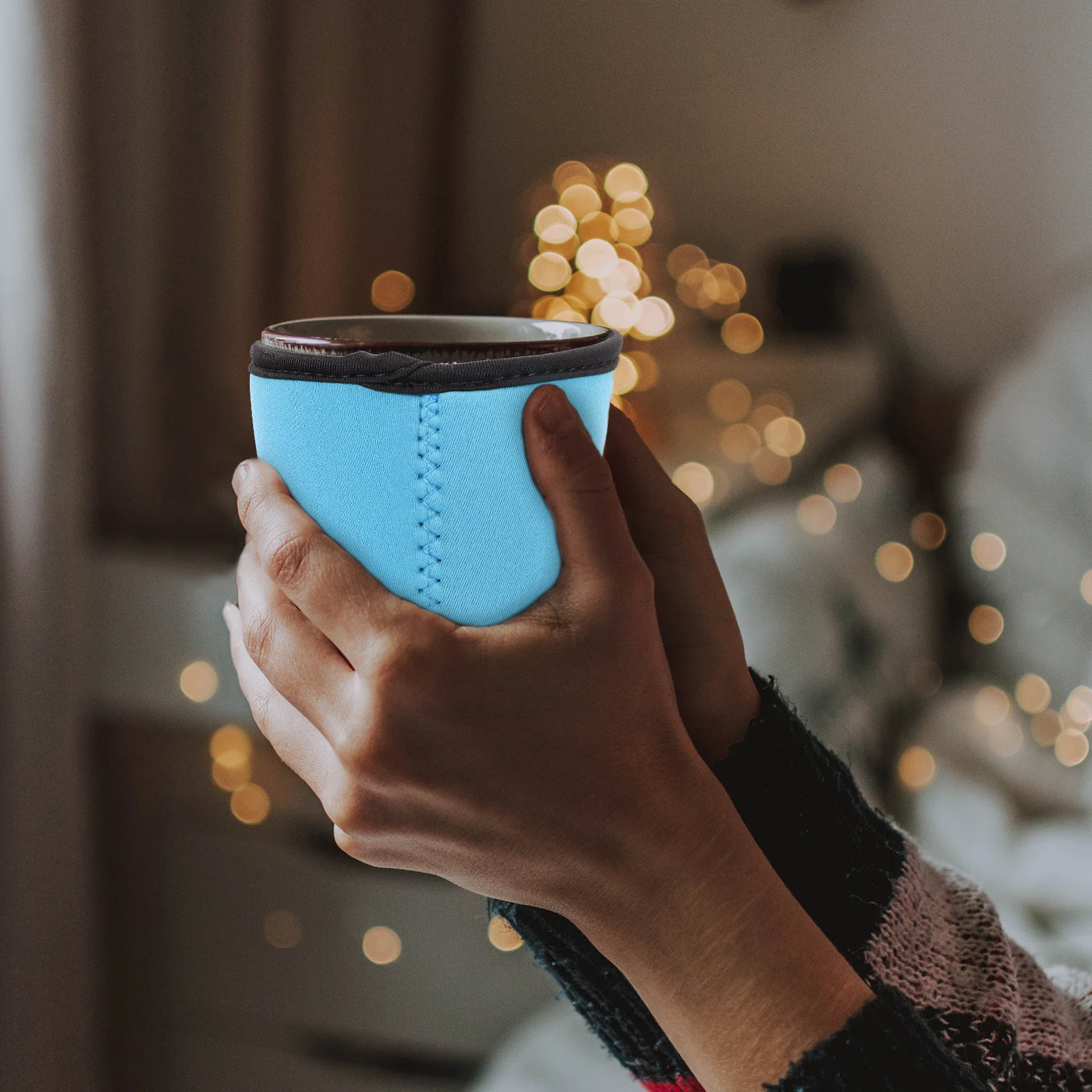 

3Pcs Cup Sleeves Reusable Simple Elegant Design Fits Most Cups Scald Protection for Coffee Tea Outdoor Indoor Portable Use