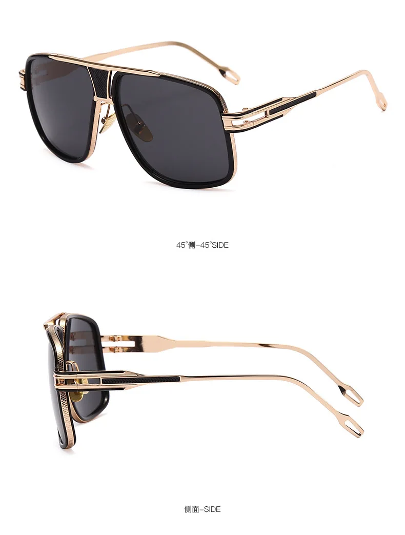 Mode Sonnenbrille Outdoor Kröte Spiegel Doppels trahl Dekoration Brille Sonnenbrille für Männer – Detail 6