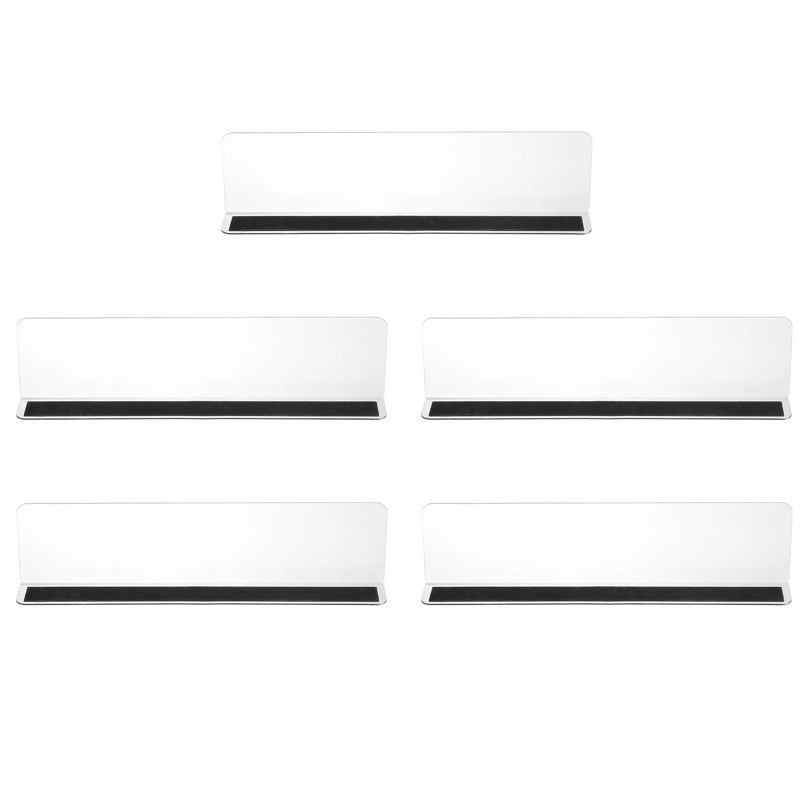 

5 Pcs Commodity Divider Magnetic Shelf Plastic Toy Store Goods Separator Classification Plate Pvc Baffle Storage Rack Board