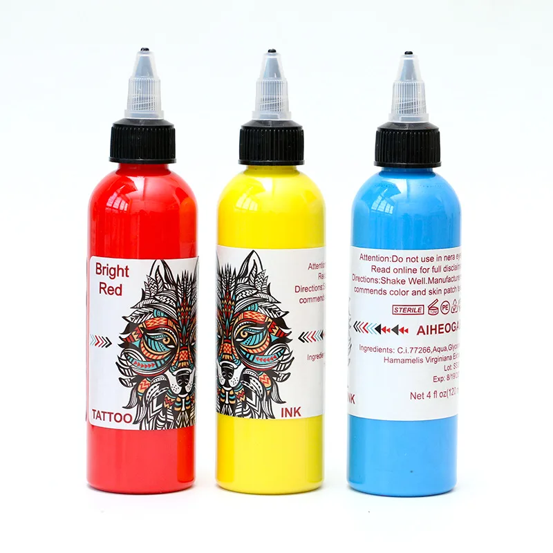 120ml New Product Tattoo Pigments Tattoo Color Ink 14 Colors Tattoo Pigments Ink Permanent Eyebrow Tatoo Ink