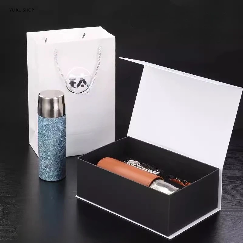 Large Capacity Titanium Cup Pure Titanium Insulated Cup Teacups Car-mounted Insulated Cup Thermos Bottles Thermos Both Men Women