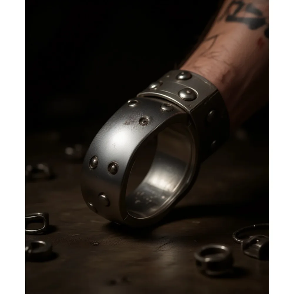 

Массивный золотой браслет-манжета с эффектом ковки для женщин, широкий браслет на запястье