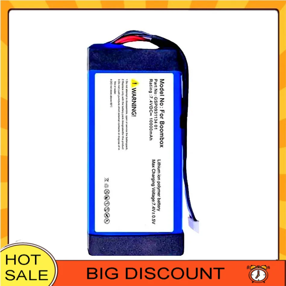 

Bluetooth Speaker Battery 10000mAh Fast Charging For Jbl Boombox 1 Boombox1 Player Speaker